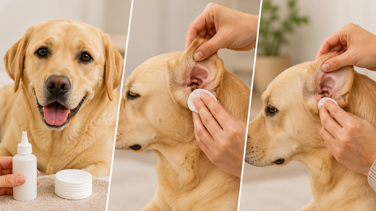 3 Steps to Clean Your Labrador's Ears Safely
